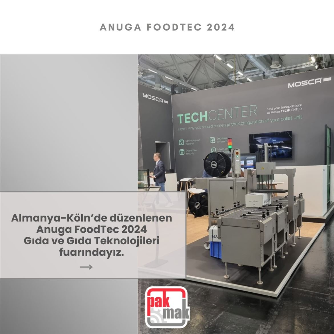 Almanya-Köln’de düzenlenen Anuga Foodtec 2024 Gıda ve Gıda Teknolojileri fuarındayız.